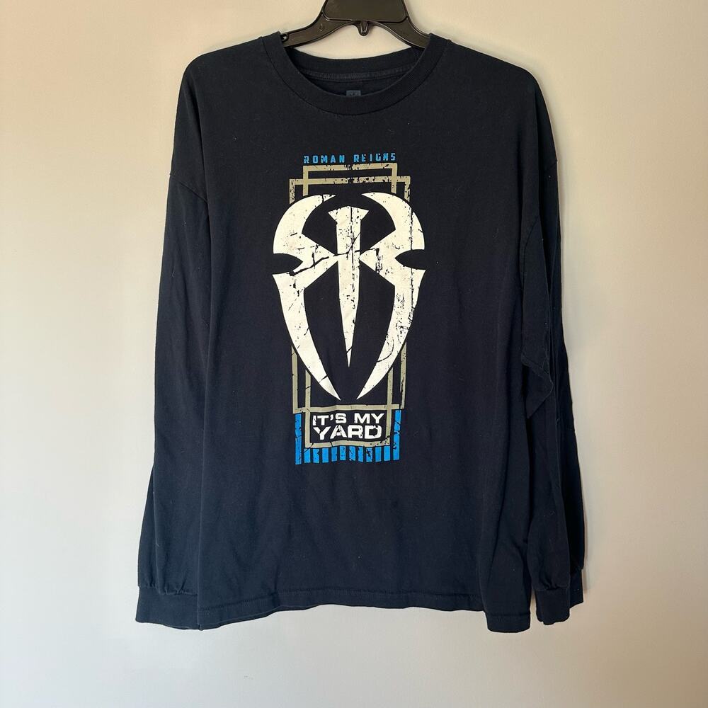 WWE Roman Reigns "Its My Yard" Long Sleeve T Shirt Size 3XL